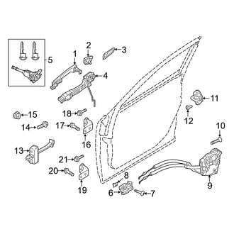 Mazda OE - Front Door - Lock & Hardware (Hatchback)