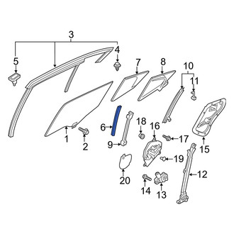 Mazda OE - Rear Left Door Window Division Bar