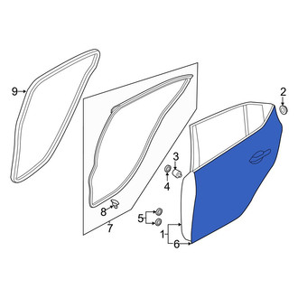 Mazda OE - Rear Right Outer Door Outer Panel