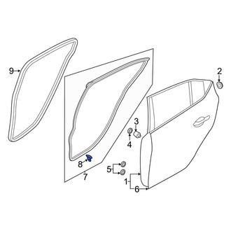 Mazda OE - Door Seal Clip