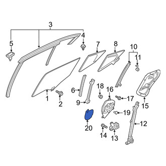 Mazda OE - Rear Left Door Panel Insulation