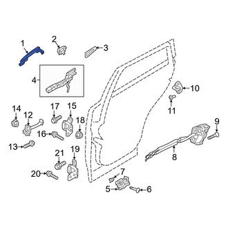 Mazda OE - Rear Right Outer Exterior Door Handle