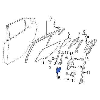 Mazda OE - Rear Right Door Panel Insulation