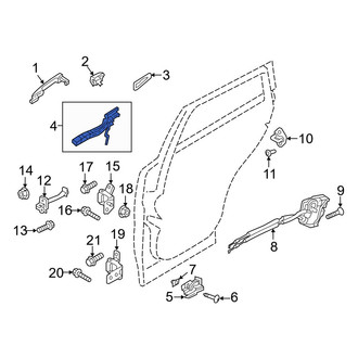 Mazda OE - Rear Left Exterior Door Handle Base
