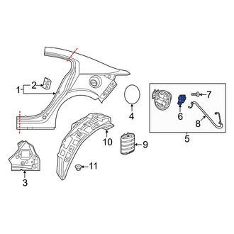 Mazda OE - Rear Fuel Filler Door Lock Actuator