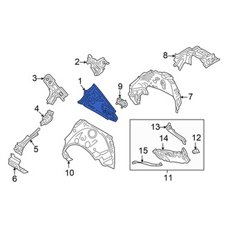 Mazda OE - Rear Right Inner Quarter Panel