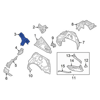Mazda OE - Right Upper Body C-Pillar