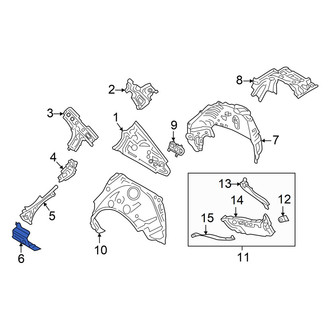 Mazda OE - Right Lower Body C-Pillar Reinforcement