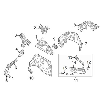 Mazda OE - Rear Right Quarter Panel Reinforcement