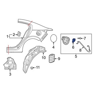 Mazda OE - Rear Fuel Filler Door Lock Actuator