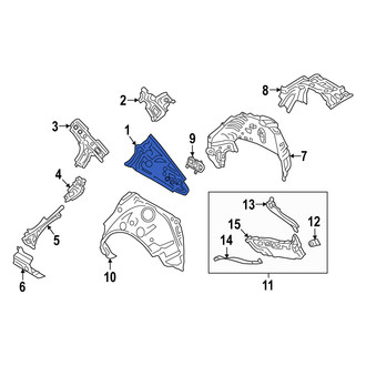 Mazda OE - Rear Left Inner Quarter Panel