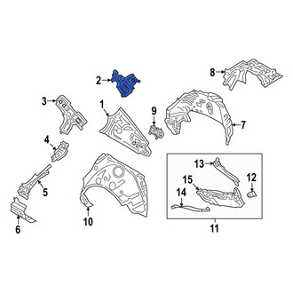 Mazda OE - Rear Right Roof Side Rail