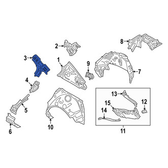 Mazda OE - Left Upper Body C-Pillar