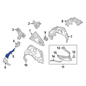 Mazda OE - Left Lower Body C-Pillar