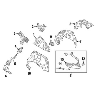 Mazda OE - Rear Right Quarter Panel Reinforcement