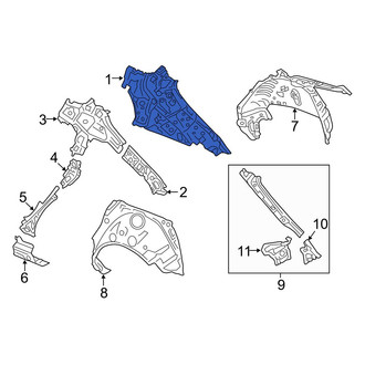 Mazda OE - Rear Left Inner Quarter Panel