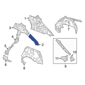 Mazda OE - Rear Left Quarter Panel Reinforcement