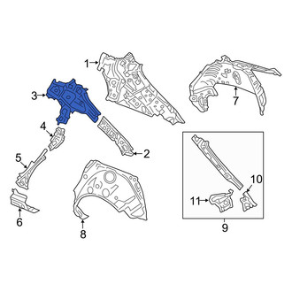 Mazda OE - Left Upper Body C-Pillar