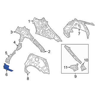 Mazda OE - Right Lower Body C-Pillar Reinforcement