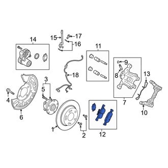 Mazda OE - Rear Disc Brake Pad Set