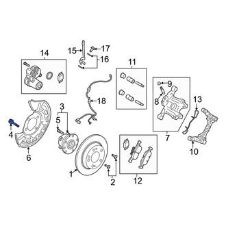 Mazda OE - Axle Hub Mounting Bolt