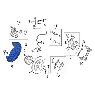 Mazda OE - Rear Right Brake Dust Shield