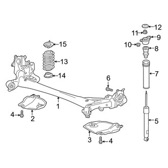 Mazda OE - Rear Suspension - Suspension Components (Mexico Built), (Base / Preferred / Premium / Select Sedan FWD)