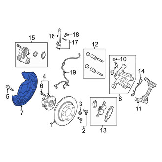 Mazda OE - Rear Left Brake Dust Shield