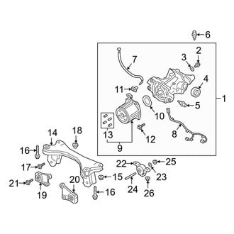 Mazda OE - Rear Suspension - Axle & Differential (Mexico Built), (Preferred / Premium / Select Sedan AWD)