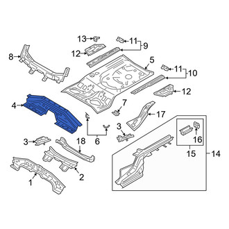 Mazda OE - Rear Center Floor Pan Crossmember