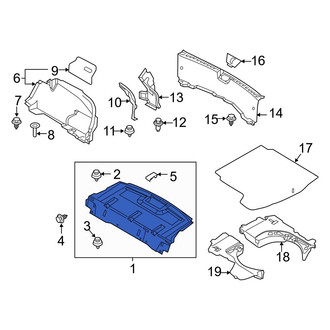 Mazda OE - Rear Package Tray Trim