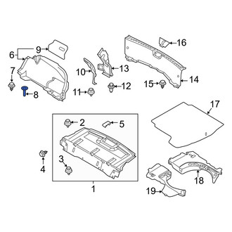 Mazda OE - Trunk Trim Panel Cap