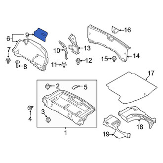 Mazda OE - Rear Right Trunk Trim Panel Insert