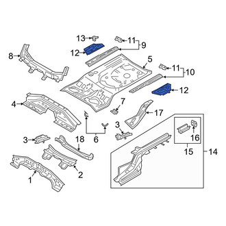 Mazda OE - Rear Left Floor Extension