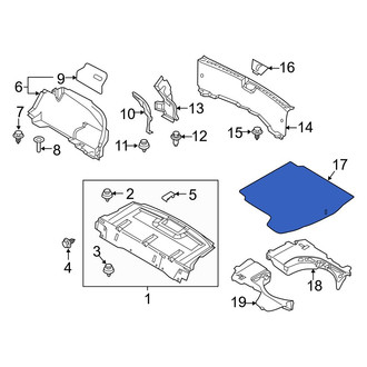 Mazda OE - Rear Trunk Mat