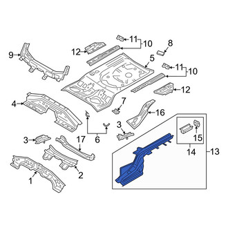 Mazda OE - Front Left Frame Side Member Assembly