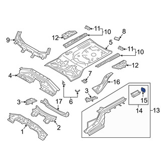 Mazda OE - Front Left Bumper Impact Bar Bracket