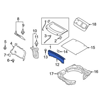 Mazda OE - Rear Trunk Trim Scuff Plate