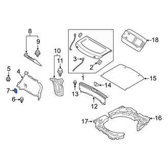 Mazda OE - Trunk Trim Panel Cap