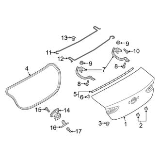 Mazda OE - Trunk Lid - Lid & Components (Japan Built)