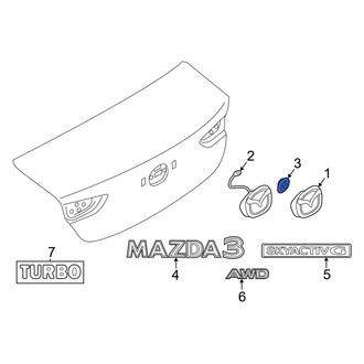 Mazda OE - Rear Deck Lid Emblem