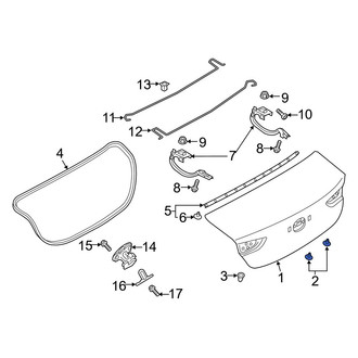 Mazda OE - Rear Deck Lid Drain Plug