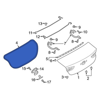 Mazda OE - Rear Lower Deck Lid Seal