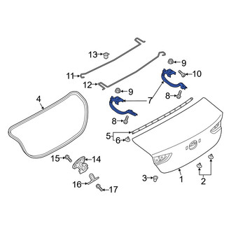 Mazda OE - Rear Right Deck Lid Hinge