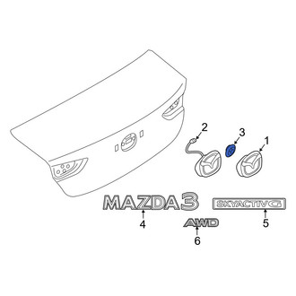 Mazda OE - Rear Deck Lid Emblem