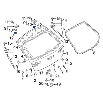 Mazda OE - Bumper Impact Bar Nut