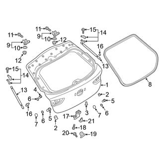 Mazda OE - Lift Gate - Gate & Hardware (Base / Preferred / Premium Hatchback)