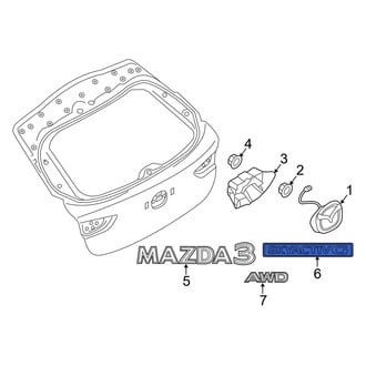 Mazda OE - Rear Hatch Emblem