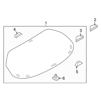 Mazda OE - Lift Gate - Glass (Base / Preferred / Premium Hatchback)