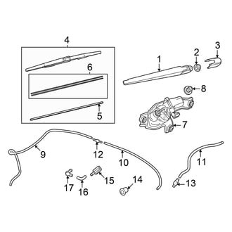 Mazda OE - Lift Gate - Wiper & Washer Components (Hatchback)